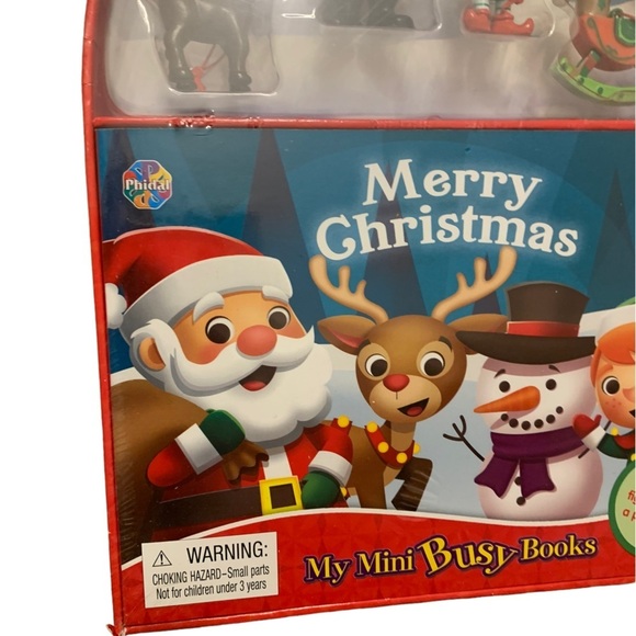 Merry Christmas My Mini Busy Book New Book with 4 Action Figures and Play Board - Picture 3 of 6